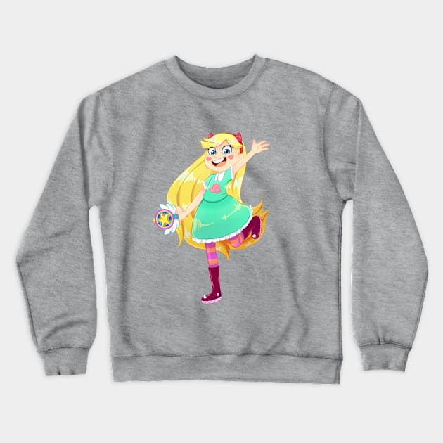 Star Butterfly Crewneck Sweatshirt by Kihori